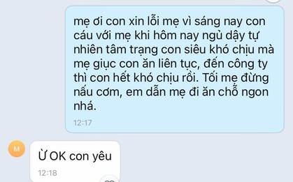 Bức ảnh chụp màn hình đoạn tin nhắn Zalo giữa con gái và mẹ đang gây sốt trên Threads