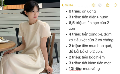 Dành 10 triệu/tháng mua vàng vẫn dư 3 triệu tiết kiệm, nhìn bảng chi tiêu xong ai cũng thở dài: Thế này vẫn còn than?