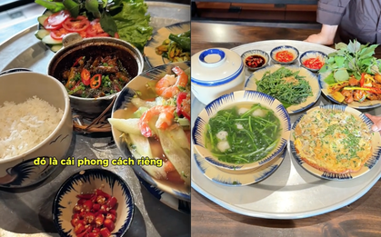 Sốc trước "cơm quê nhưng giá thành phố" của quán Dượng Bầu: Rau xào 115k, canh cua 140k, gây chú ý nhất là món này