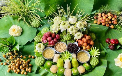 Chị em đua nhau khoe mâm cúng Tết Đoan ngọ đẹp và công phu