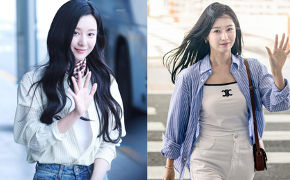 Kim Ji Won với áo sơ mi chắc chắn là 1 cặp bài trùng!