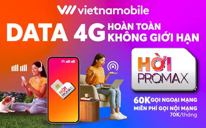 Vietnamobile ra mắt sim hoàn toàn không giới hạn dung lượng data 4G