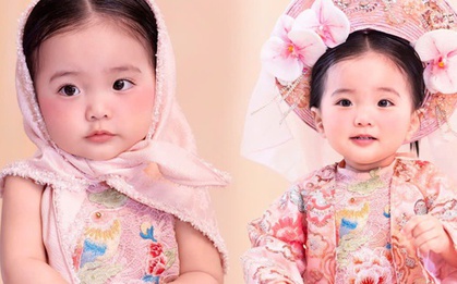 Vẻ đẹp như búp bê của con gái út nhà Khánh Thi-Phan Hiển, đáng yêu cỡ này bảo sao lu mờ bố mẹ nổi tiếng