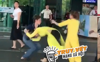 Xôn xao clip 2 nữ nhân viên ẩu đả trong sân bay Phú Quốc