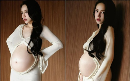 Sắp sửa sinh con lần 4, thiên kim nhà đại gia Minh Nhựa gây trầm trồ vì nhan sắc cực phẩm, riêng phần bụng lại càng xuất sắc