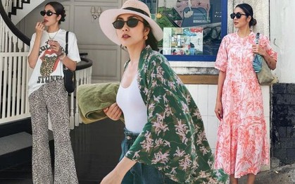 Mặc đồ họa tiết điệu nghệ như Tăng Thanh Hà: Vẻ ngoài rất nổi bật nhưng cũng đầy sang trọng