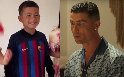 Ronaldo hỏi con trai 7 tuổi: "Ai là người nổi tiếng nhất thế giới", ngớ người trước câu trả lời nhận được