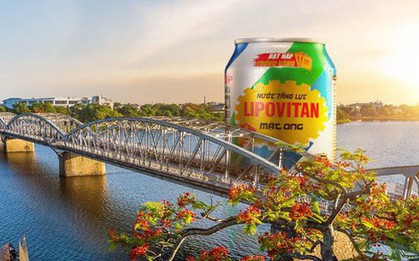 Lipovitan tung lon nước tăng lực khổng lồ qua bộ ảnh “check-in online”