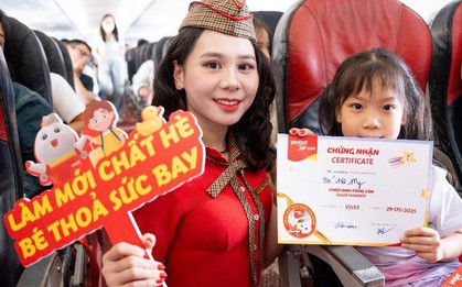 Trải nghiệm đặc biệt Vietjet dành tặng các thiên thần nhỏ dịp Quốc tế thiếu nhi 1/6