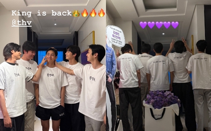 Hot hơn cả BTS xuất ngũ là màn tái ngộ của V với Park Seo Joon và "anh em Wooga", để mặt mộc mà đẹp trai quá chừng!