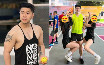 Diện mạo không thể nhận ra của Akira Phan trên sân pickleball, sao giờ trông anh lực thế này?