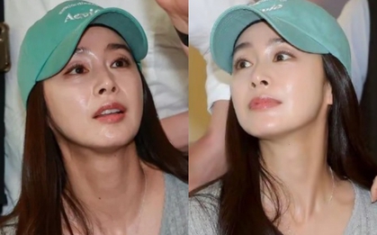 Kim Tae Hee mặt bóng dầu như bôi mỡ, đơ như tượng sáp
