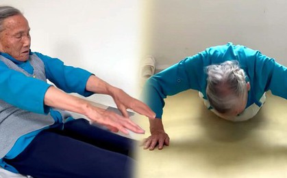 Cụ bà 92 tuổi vẫn hít đất chống đẩy 200 cái, tóc bạc chuyển đen: Bí quyết nào giúp cụ trẻ trung đến vậy?