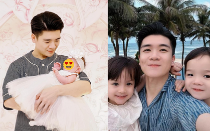 Thiếu gia Đỗ Quang Vinh nhà bầu Hiển công khai ảnh công chúa nhỏ đầy tháng, chủ tịch ACB vào nói đúng một điều