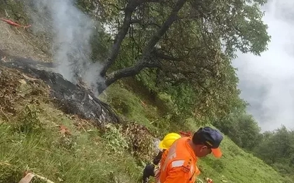 Rơi trực thăng ở Ấn Độ, không ai sống sót