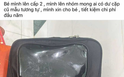 Xin balo cũ cho con đi học, bị nói "đầu năm nên mua mới", bà mẹ TP.HCM gửi 1 bức ảnh ai nấy chạnh lòng