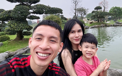 Cuộc sống viên mãn của tiền vệ nổi tiếng và hotgirl Tuyên Quang: Vừa xây biệt thự bạc tỉ nay lại có tin vui