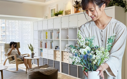 Mẹ ba con gây sốt vì biến căn hộ 99m² thành "thế giới lưu trữ": Không TV, không dư đồ, cả ba thế hệ sống vẫn gọn gàng