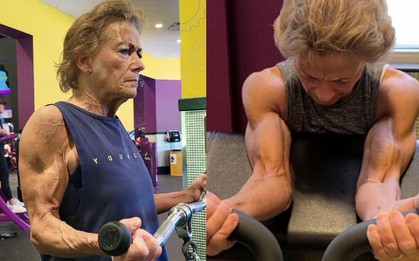 Ngỡ ngàng với cụ bà 68 tuổi "nghiện" gym, body đỉnh,  khỏe đến nỗi bị ngựa húc mà không gãy xương