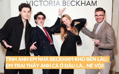 Tình cảm gia đình Beckham đã xấu tới mức cậu út thấy anh cả ở đâu là... né vội!