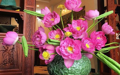 5 loại hoa trên bàn thờ Thần Tài: Đúng lễ nghi, chuẩn phong thuỷ, tài lộc kéo về ào ào