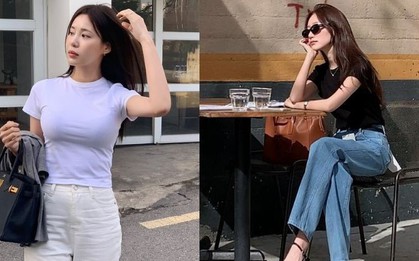 Đừng phối đồ cầu kỳ, chị em mặc áo thun theo 10 cách tối giản là sang trọng mọi lúc mọi nơi