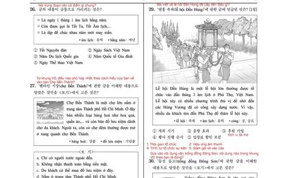 Đề thi Tiếng Việt cho học sinh Hàn Quốc siêu khó, người Việt làm "xoắn não" chưa chắc được 10 điểm