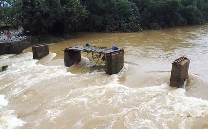 Thái Nguyên: Lũ trên sông Công gây thiệt hại nặng nề cầu cống, giao thông chia cắt cục bộ