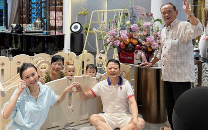 Shark Bình đăng ảnh cả gia đình, nhìn là thấy rõ thái độ của bố mẹ chồng với Phương Oanh