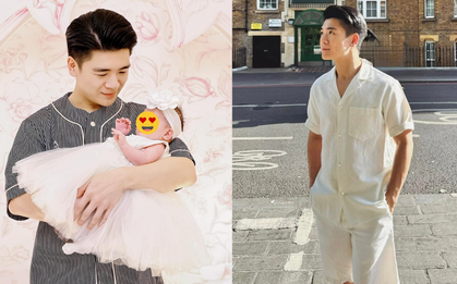 Thiếu gia nhà bầu Hiển tung bộ ảnh “thanh xuân vườn trường” cực điển trai, còn đâu hình ảnh bố 3 con bỉm sữa