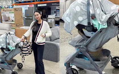 Yến Phương - bà xã ca sĩ Lam Trường: Hot mom kín tiếng nhưng xài đồ rất có gu, xe đẩy cho em bé vi vu giá cỡ 20 triệu