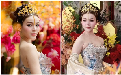 Danh tính cô dâu Sài Gòn xinh đẹp, đội trên đầu vương miệng làm từ 10 cây vàng "gây bão" MXH