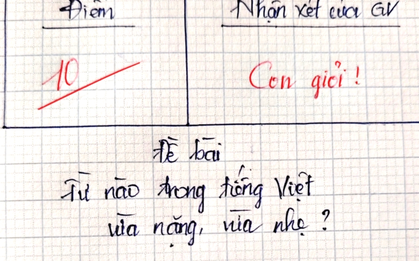 Từ nào trong Tiếng Việt vừa nặng, vừa nhẹ?