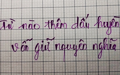 Từ nào thêm dấu huyền vẫn giữ nguyên nghĩa?