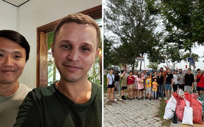 Chàng trai Nga đi nhặt rác ở Đà Nẵng: "Tôi yêu nơi này như quê hương và muốn làm điều gì đó"