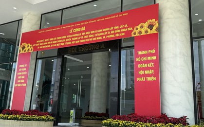 Sẵn sàng cho lễ công bố thành lập và ra mắt lãnh đạo TP HCM mới