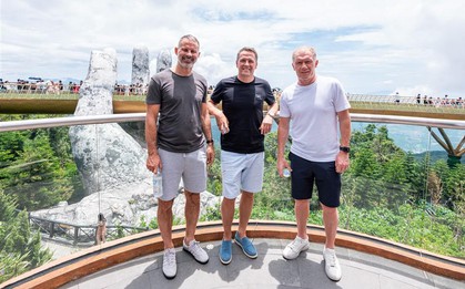 Ba huyền thoại bóng đá Michael Owen, Ryan Giggs, Paul Scholes trải nghiệm Ba Na Hills