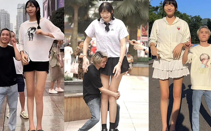 Chàng trai "tí hon" yêu say đắm cô gái "khổng lồ" cao 2m2, biết lý do ai cũng bất ngờ