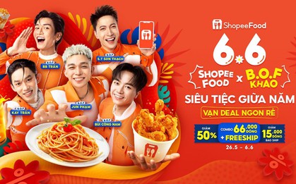 Deal xịn nhất mùa hè đã tới: ShopeeFood 6.6 – Ăn ngon giá mềm chỉ 15.000 đồng, freeship ngập tràn