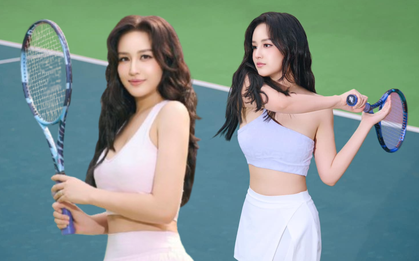 Ngỡ ngàng trước nhan sắc U40 của Mai Phương Thuý trên sân tennis, visual nét căng, trình đập bóng cũng không vừa