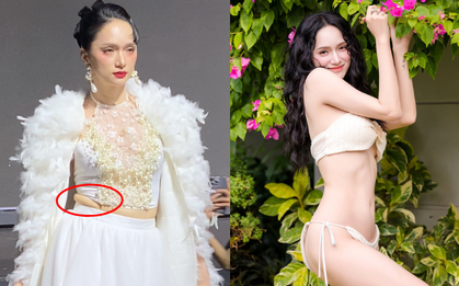 Hương Giang lộ "bé mỡ" núng nính trên sàn diễn, khác xa ảnh bikini "đốt mắt" tự đăng
