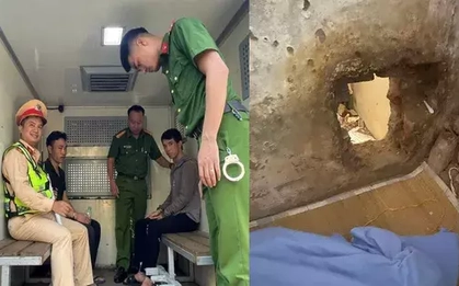 Đã bắt được 2 phạm nhân khoét tường vượt ngục khỏi trại giam ở Hà Nội