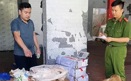 Cảnh sát phát hiện gần 9 tấn thịt đông lạnh không rõ nguồn gốc ở Ninh Bình