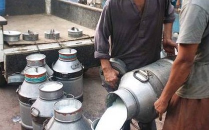 Đột kích một nhà máy, công an triệt phá đường dây sản xuất sữa giả từ hóa chất, tịch thu máy trộn công nghiệp, dầu thực vật kém chất lượng và hàng trăm lít nước bẩn