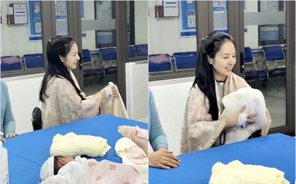 Sở hữu mặt mộc sau sinh đẹp như "thần tiên tỷ tỷ", sản phụ trẻ khiến dân tình rủ nhau truy lùng danh tính