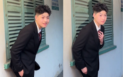 Cậu cả Bánh Mì nhà Lâm Vỹ Dạ "lột xác" như tổng tài nhí, visual tuổi 14 nhìn mà sốc ngang