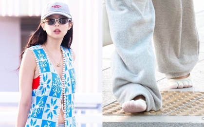 Jennie (BLACKPINK) đi cái gì dưới chân vậy trời?