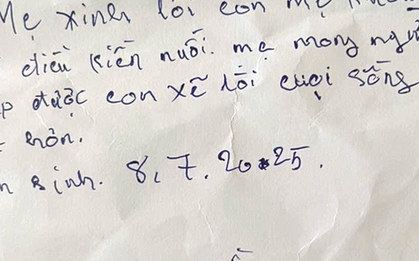 Người mẹ bỏ rơi bé trai trong rừng cao su Đồng Nai với mảnh giấy "xin lỗi con nhiều lắm"