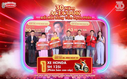 Đại tiệc trao giải Đặc Biệt chương trình khuyến mại “30 Năm Acecook” đổ bộ Hà Nội với khách mời Bùi Công Nam