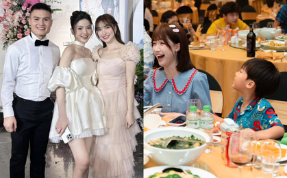 Hòa Minzy có mối quan hệ thế nào mà dẫn bé Bo đi sinh nhật con trai Quang Hải, đám cưới thì quậy tưng bừng?